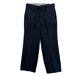 Vintage‎ Sears Sportswear Pants Mens 32x30 Navy Perma-Prest Dress Slacks 70s 26"